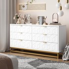 6 Drawers Dresser Wooden Storage Dressers Chests Of Drawers For Bedroom Home 