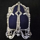 Ornate Triple Oval Fine Pewter   Pure Silver Standing Frame By Elias Artmetal
