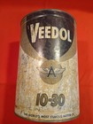 Vintage Veedol Flying A Motor Oil Old Metal Can Collectible 5 Quart Tidewater
