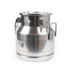 20 Liter Milk Can Stainless Steel Milk Storage Transport Bucket Silicone Seal 