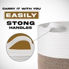 Large Blanket Basket 22 X 14 big Cotton Rope Basket Kids Toy  Living Room Basket