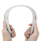 Wireless Bluetooth Wearable Neckband Stereo Speaker Headset In White