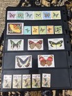 Butterflies Topical Stamp Collection - Mostly Cancelled - 4 Scans - Lot  17