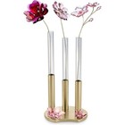 Swarovski Garden Mini Metal Garden Tales Triple Bud Vase H-6 1 4 X Bottom Diam