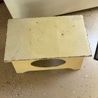 Yellow Train Conductor Metal Step Stool Railroad Vintage