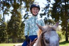 Kerrits Kids Breeze Ice Fil Long Sleeve Shirt Print - High Tide Snaffle Symphony