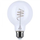 Satco S11522 - 6 Watt Led G25 Coil Vintage Light Bulbs - 2700k  2 6  Or 12 Pk 