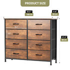 8 Drawers Wood Dresser Fabric Tower Organizer Chest Cabinet Nightside Furniture
