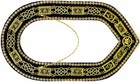 Masonic Grand Lodge Golden Chain Rhinestone Collar Purple Velvet Dmr-100gprs