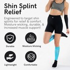 Featherweight Compression Leg Sleeves - Relieve Shin Splints  Small Turquoise