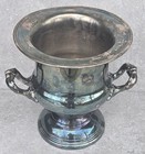 Vtg 1940 s French Trophy Urn Silver Plate Champagne Wine Ice Bucket Free Us Ship