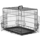 Dog Crate Cage Kennel Heavy Duty Metal Indoor Outdoor Kennel Pen Folding
