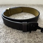 Safariland 87 Duty Belt 4 Stich Basketweave Brown Brass Buckle Suede 36   x2 25   