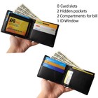 Genuine Crocodile Bifold Leather Wallet Handmade Rfid Blocking Wallet Men s