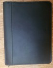 Samsonite Black Leather 3-ring Binder Portfolio With Calculator   Card Slots