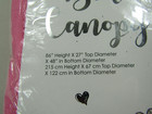 Capelli Bed Canopy Pink Princess 86  Hx 27  Top Diameter X 48  Bottom Diameter
