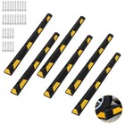 6x Parking Curb Garage Floor Stopper 72  Rubber Parking Lot Stopper For Driveway