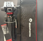 New Manfrotto Mvt502am Tripod   Mvh502a Fluid Video Head   Premium Padded Case