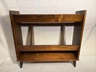 Vintage Mid Century Danish Modern Wood Bookshelf Bookcase Encyclopedia Shelf