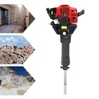 55j Gasoline powered Demolition Jack Hammer Concrete Breaker W  2 Chisel Bits