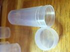 10 New Duraclear Round Coin Tubes For Quarters  25 Cent   Made In Usa
