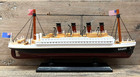 Titanic Wooden Model Ship  assembled  13  X 6 5 
