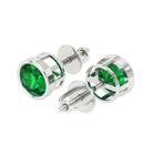 2ct Round Cut Solitaire Studs Gemstone White Gold White Gold Screw Back Earrings