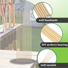 Archery Wooden Arrow Shaft 80cm Self-nock 8mm 8 5  9mm Wood Handmade Hunting Diy