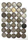 34pc 1894-1920 Great Britain 3 Three Pence Sterling Silver Coins Lot