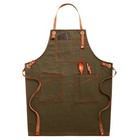 Unisex Denim Bib Aprons Barista Painting Kitchen Cooking Restaurant Worker Apron
