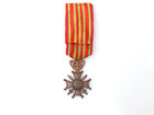 Original Wwi Belgian War Cross With Palm Miniature