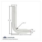 United Pacific E90-75-3524 Exhaust Elbow   Chrome  90 Degree  7  To 5  O d  