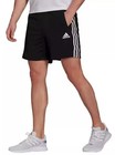 Adidas Men s 3 Stripe Shorts  Black white  Size M