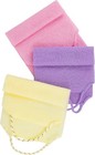Silkyhose 3pcs Dual-sided Exfoliating Stretch Back Scrubber With Handles