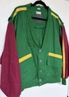 Bjorn Borg Men   s Vintage Green Cardigan Jacket Size Medium Pockets Buttons