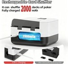 Rechargeable 2 Deck Automatic Card Shuffler - Portable Machine For Poker   Uno