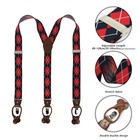 Men Suspenders Adjustable 1 4 Inch Wide Heavy Duty Y-back Elastic Tuxedo Elas   