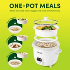 Aroma 6-cup Rice Cooker   Food Steamer With Bonded Granite Nonstick Ceramic
