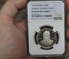 1969 Guinea 999 Silver 200 Francs Almany Samony Toure Ngc Pf 68 Ultra Cameo
