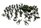 Lot Of 54 Vintage Arco Green Plastic 1980s Army Soldiers Jeep Tank Hong Kong