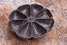 1900s  Antique  Star Nail Cup Cast Iron Rotating Caddy Cobbler Blacksmith Tool