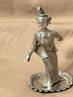 Small Exquisite Antique Burmese Temple Dancer Figure Solid Silver