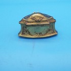 Vintage Brass Coffin Jewelry Box W f  Mfg 434 