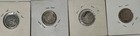 Per   Lot 1864  1866  1900  1903 Un Dinero 4 Coins Nice Conditions