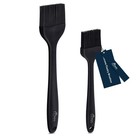 New Hotec 600  f Heat Resistant Silicone Basting Brushes 2 Pack - Black