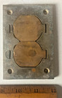 Steel City Brass Duplex Ac Floor Receptacle 4       X 3    Cover Plate