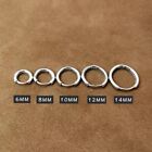 Surgical Steel Round Huggie Hoop Earrings Men Women Trendy Jewelry 8-20mm 2pcs