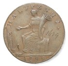 1792 Great Britain London   Middlesex Shakespeare Conder Token Halfpenny D h-928