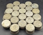 Lot Of 220  300 Silver Coins 25 Centavos Mexico  1950-1953 