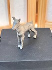 Vintage Pewter Doberman Pinscher 3 h 1975 Maker Mark P Davis